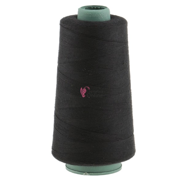 Ata pentru cusut extensii de par 3000m, Neagra - Brunet + 12 Ace